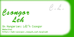 csongor leh business card
